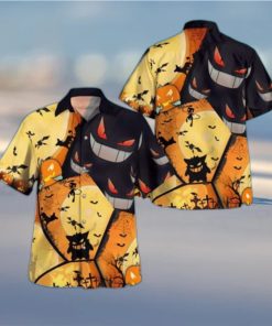 Aloha Gengar Pokemon Hawaiian Shirt Halloween Gift Beach Gift For Friends