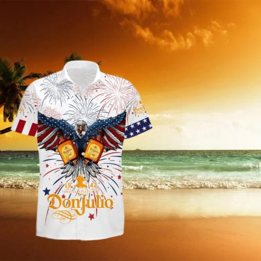 Aloha Independence Day Don Julio USA Flag Hawaiian Shirt