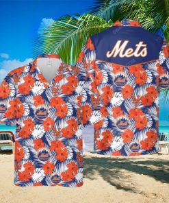 Aloha MLB New York Mets Hawaiian Shirt Hibiscus Flowers Beach Gift For Him