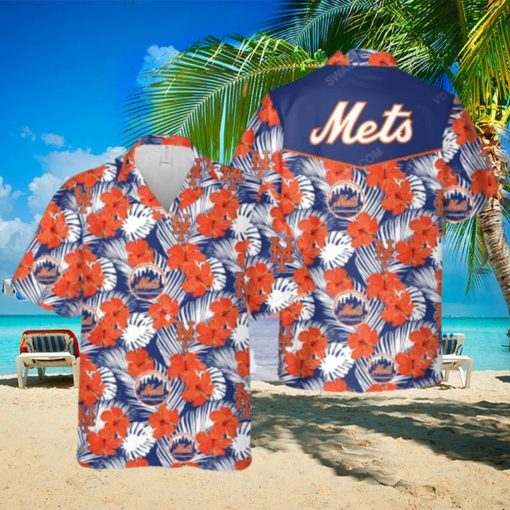 Aloha MLB New York Mets Hawaiian Shirt Hibiscus Flowers Beach Gift For Him