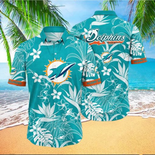 Aloha NFL Miami Dolphins Hawaiian Shirt Summer Gift For Friend hawaiian shirt