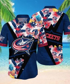 Aloha NHL Columbus Blue Jackets Hawaiian Shirt Gift For Beach Trip