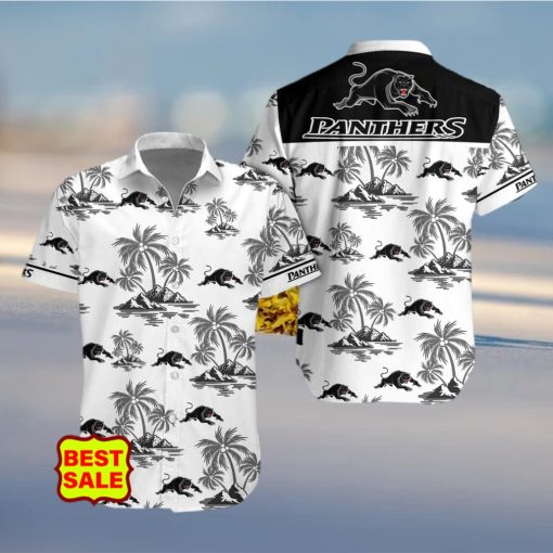 Aloha NRL Penrith Panthers Logo Combo Hawaiian Shirt And Short Men Women