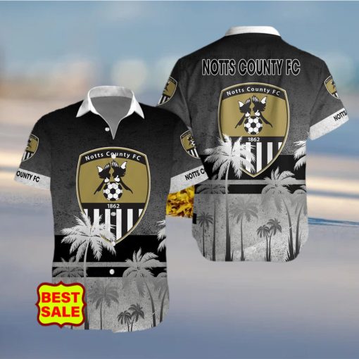 Aloha Notts County FC Team EFL Hawaiian Shirt And Short Women Men