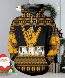 Alpha Phi Alpha Christmas Hand Sign Hoodie 3D All Over Print