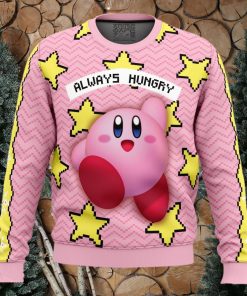 Always Hungry Kirby Ugly Christmas Sweater 3D Gift Christmas Funny