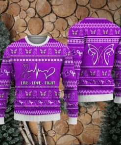 Alzheimer’s Cancer Christmas Sweatshirt Nordic Seamless Knitted Sweater Trending For Men And Women Gift Holidays