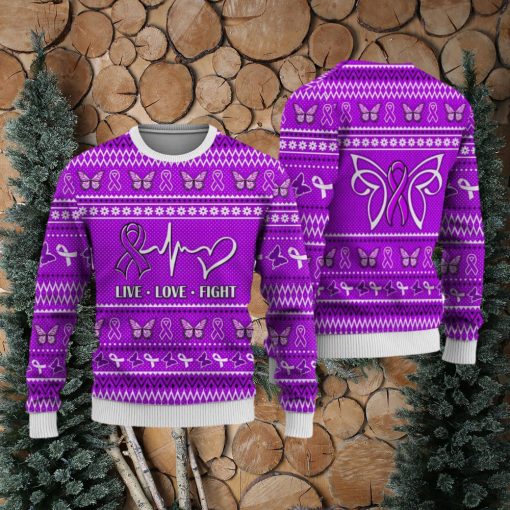 Alzheimer’s Cancer Christmas Sweatshirt Nordic Seamless Knitted Sweater Trending For Men And Women Gift Holidays