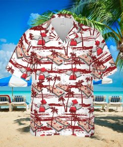 Amazing Cornhole Red Palm Tree Unisex Hawaiian Shirts