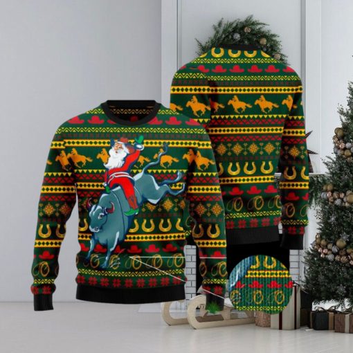 Amazing Cowboy Santa Claus Ugly Christmas Sweater Funny Gift For Men And Women Family Holidays
