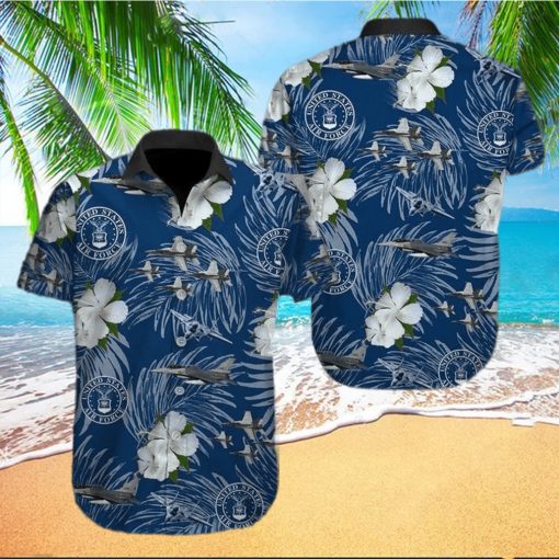 Amazing Military Aircraft Us Air Force Unisex Hawaiian Shirts