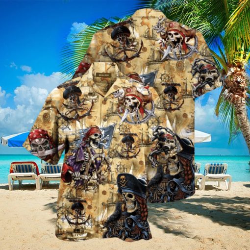 Amazing Pirate Skull Hawaiian Aloha Shirts