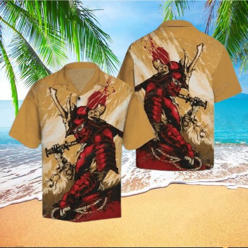 Amazing Red Samurai Hawaiian Shirt Ty076010 hawaiian shirt