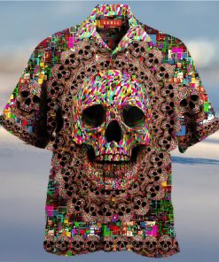 Amazing Smiling Skull Hawaiian Aloha Shirts Unisex Shirt