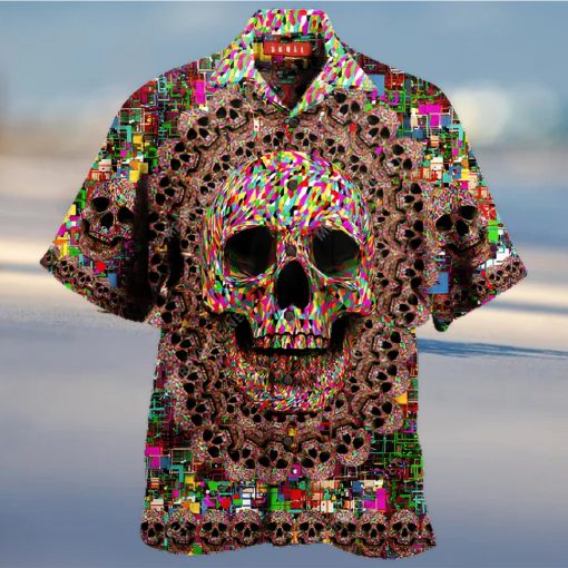 Amazing Smiling Skull Hawaiian Aloha Shirts Unisex Shirt