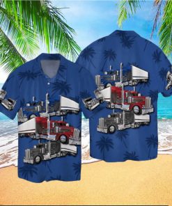 Amazing Truck Navy Pattern Hawaiian Shirts