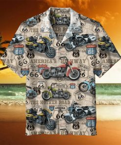 Amazing Vintage Motorcycles On Route Hawaiian Shirt