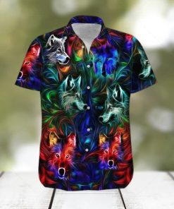 Amazing Wolf Neon Hawaiian Shirt