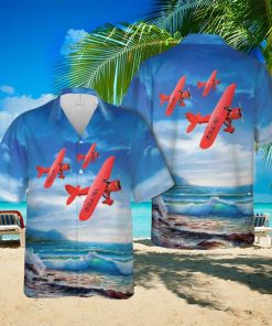 Amelia Earhart`s Red Airplane Hawaiian Shirt Gift Beach Summer