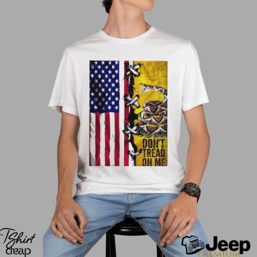 America Flag Don’t Snake Tread On Me T shirt