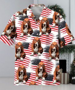 American Basset Hound Hawaiian Shirt