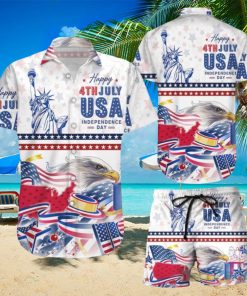 American Eagle Hawaiian Shirt & Short For Men And Women