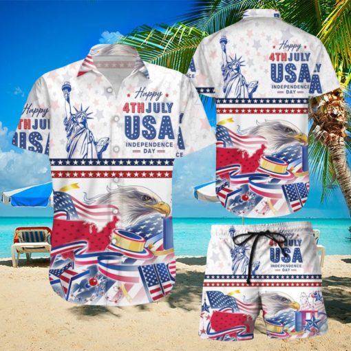 American Eagle Hawaiian Shirt & Short For Men And Women