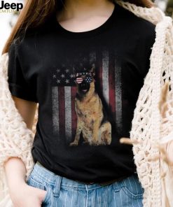 American Flag Best German Shepherd Dad Ever Dog Dad Shirt