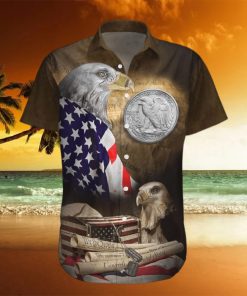 American Flag Eagle We The People Hawaiian Aloha Shirt