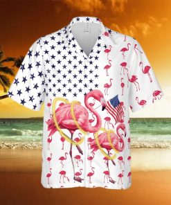 American Flag Flamingo Independence Day Unisex Hawaiian Shirts