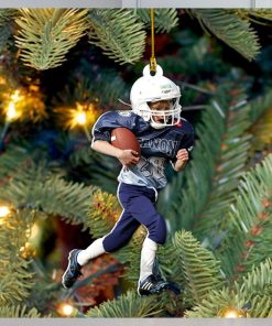 American Football Player Photo Personalized Ornament Gift For Football Player Football Lovers