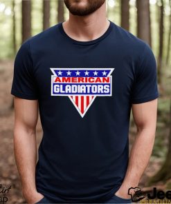 American Gladiators American flag logo shirt