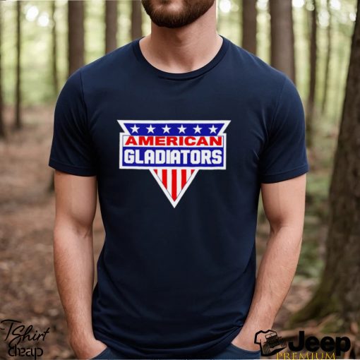 American Gladiators American flag logo shirt