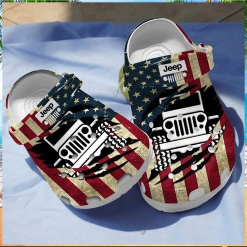 American Jeep Crocs Crocband Clog Shoes For Jeep Lover