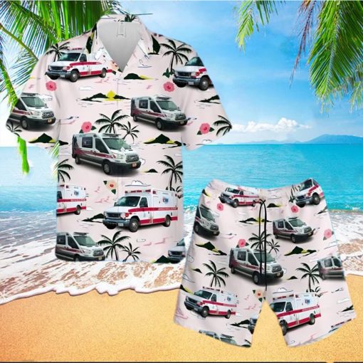 American Medical Response (amr) Hawaiian Shirt And Short For Men And Women