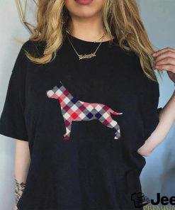 American Staffordshire Terrier Plaid Dog Silhouette Shirt