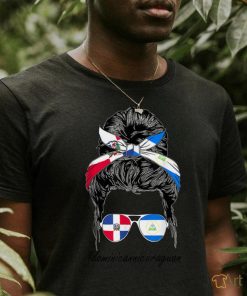 American Woman Dominican Republic Girl Nicaragua Flag T Shirt