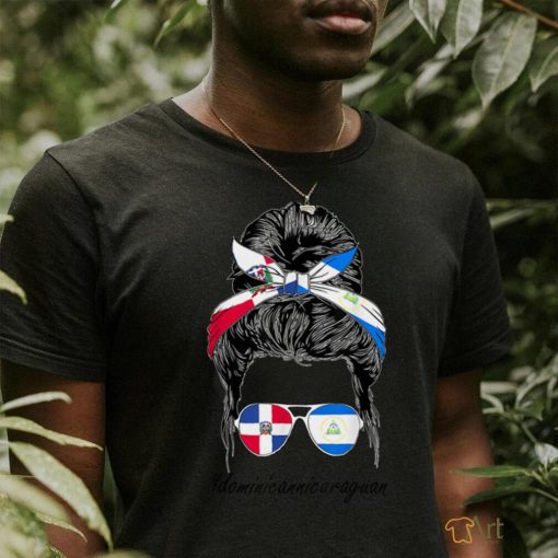 American Woman Dominican Republic Girl Nicaragua Flag T Shirt
