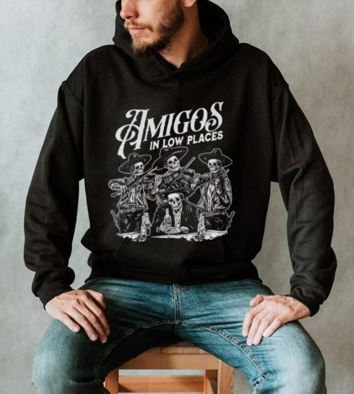 Amigos in low places skull shirt