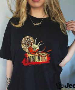 Ammonite fire art shirt