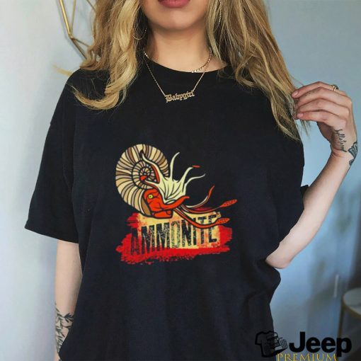 Ammonite fire art shirt