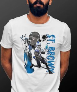 Amon Ra St. Brown number 14 Detroit Lions football player pose gift shirt