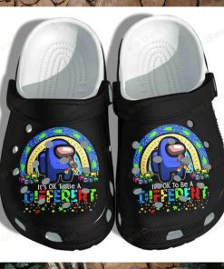 Among Us Autism Ok To Be A Different Crocs Classic Clogs Shoes