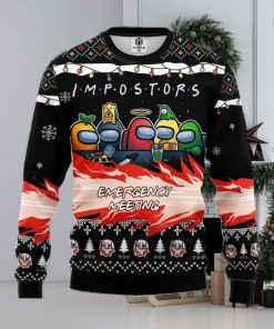 Among Us Imposter Meeting Ugly Christmas Sweater For Men Women