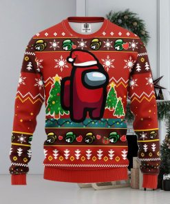 Among Us Red Ugly Christmas Sweater For Men Women