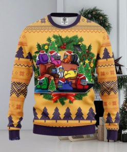 Among Us Yellow Ugly Christmas Sweater Best Gift For Men And Women