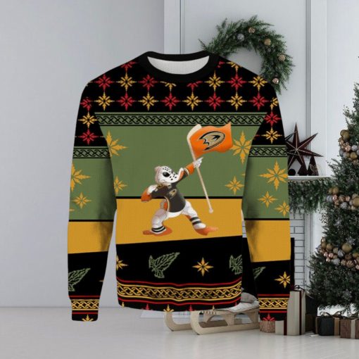 Anaheim Ducks Cartoon Funny Christmas Ugly Sweater