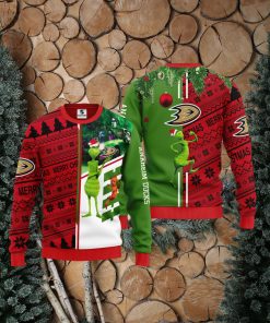 Anaheim Ducks Grinch & Scooby doo Christmas Ugly Sweater