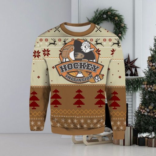 Anaheim Ducks Hockey Initiation Ugly Christmas Sweater