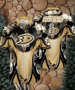 Anaheim Ducks NHL Flower Hawaiian Shirt Best Gift For Men And Women Fans